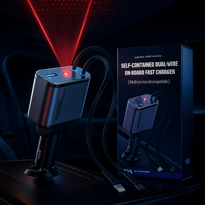 GalaxyGlow Retractable Car Charger