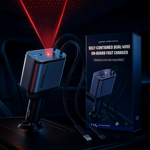 GalaxyGlow Retractable Car Charger