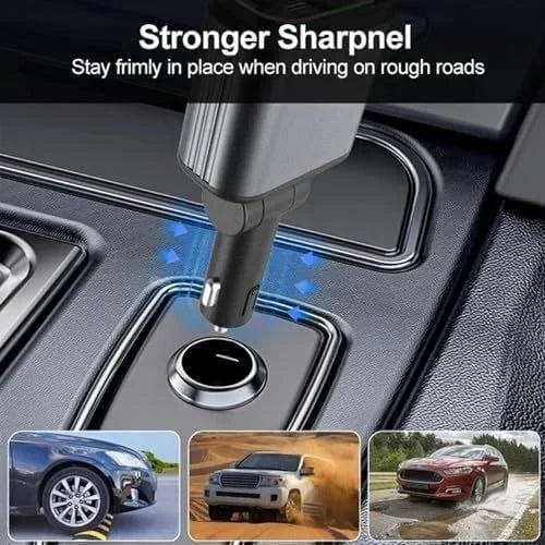 GalaxyGlow Retractable Car Charger